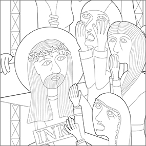 Jesus meets the women of Jerusalem